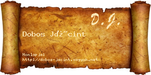 Dobos Jácint névjegykártya